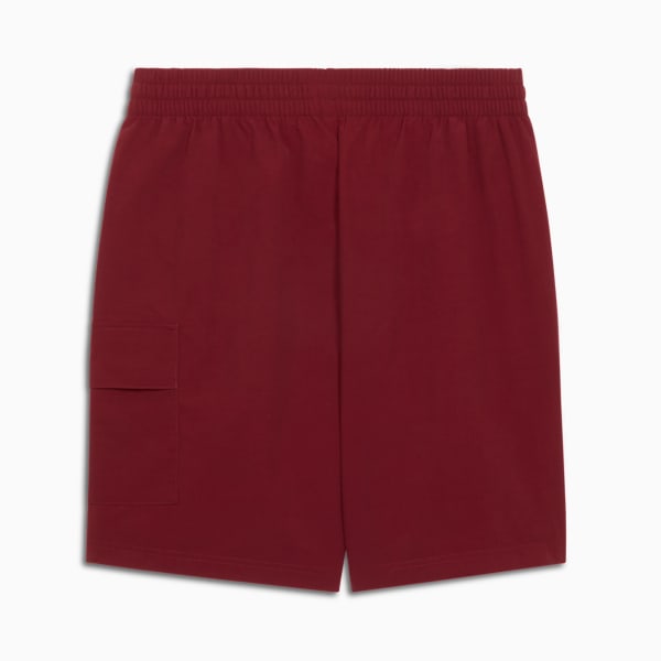 Essentials Men's 8" Woven Cargo Shorts, Ruby Shimmer, extralarge